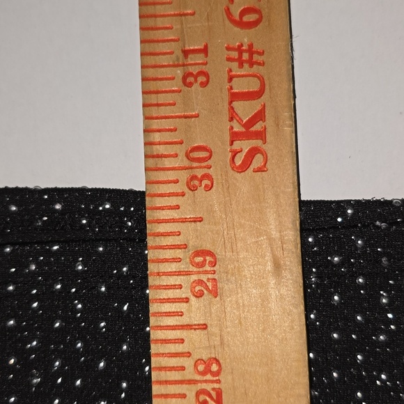 Ruby Red Black Tunic Silver Metallic Embellishments 3/4 Sleeve Womens Size 2x - Picture 14 of 15